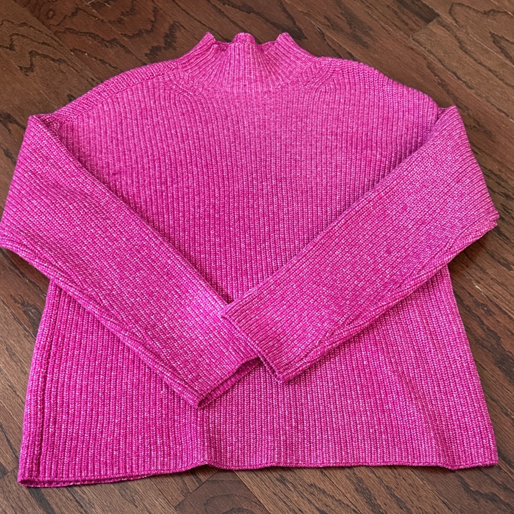 St. John's Bay Vibrant Pink Cowl Neck Sweater